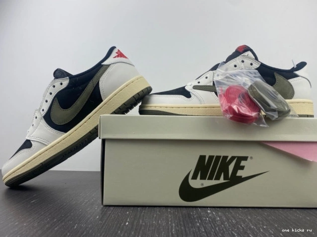 Rep Retro Jordan Travis OG x Scott Jordan Low Air Air 1 Olive DZ4137-106 0618